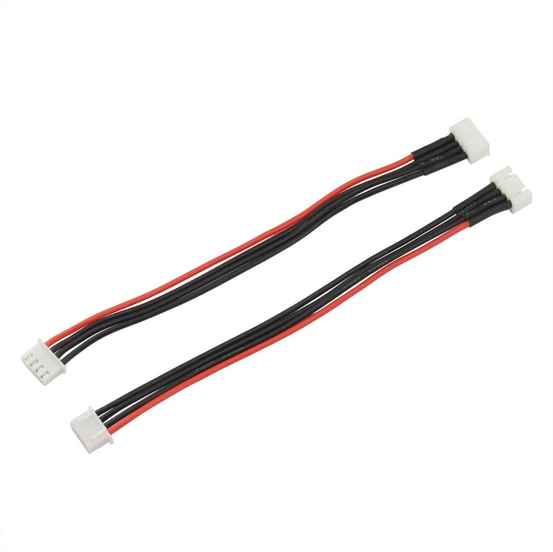 RuiLing 2pcs 15cm JST-XH 3S LiPo Balance Power Cable Connector 22AWG Extended Charging Wire Male Female Plug for RC Drone FPV Quadcopter Rechargeable Lipo Battery Charger DIY - Image 1